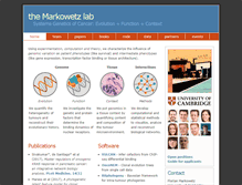 Tablet Screenshot of markowetz.org